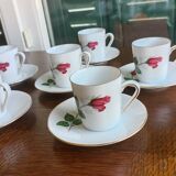 6 tasses à espresso en porcelaine bavaroise Winterling Marktleuthen