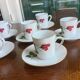 6 espresso cups in Bavarian porcelain Winterling Marktleuthen