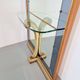 Vintage Floor Mirror with Console Table from Cristal Art, Italy, 1960s