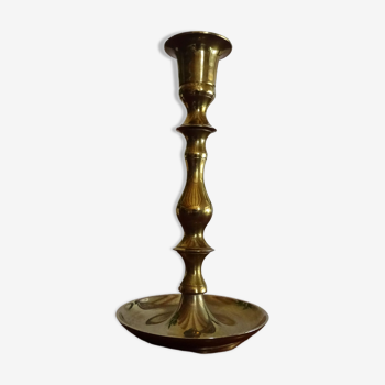 Old vintage brass candle holder 16.8 cm