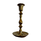 Old vintage brass candle holder 16.8 cm