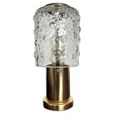 Paire de lampes de table en laiton par Kamenický Šenov, années 1960 / Tchécoslovaquie