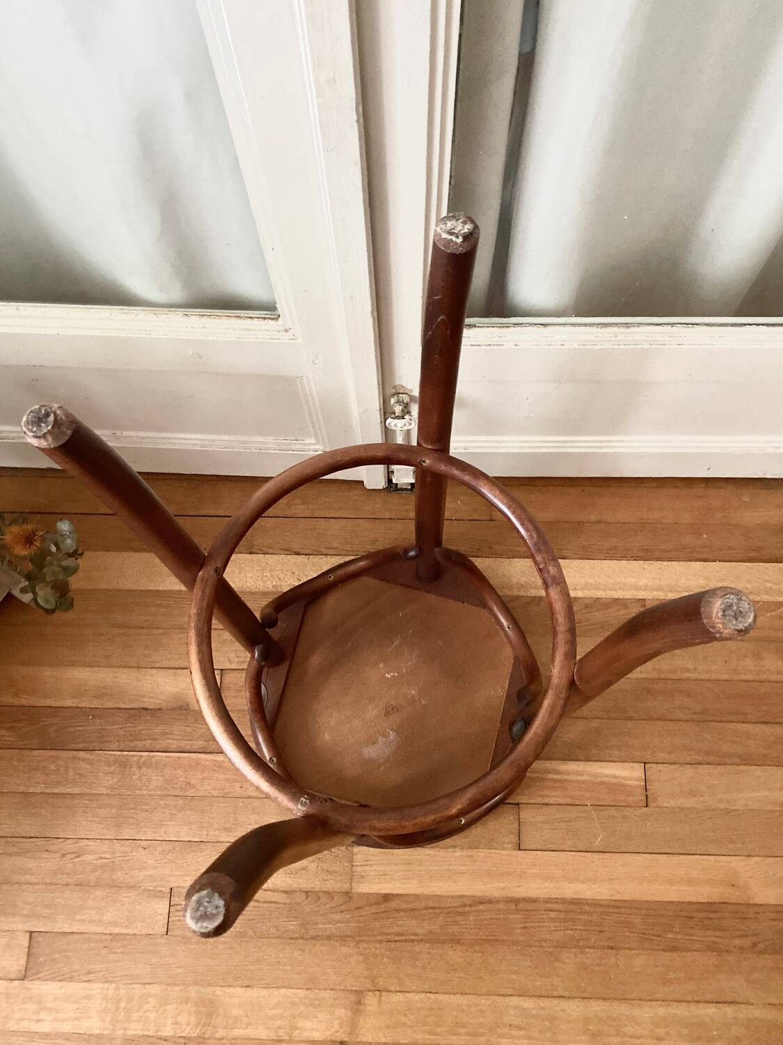 Bentwood high bar stool