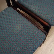 Set of three rosewood chairs, Danish design, 1970s, production: Denmark