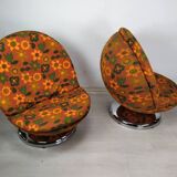 Ball Chairs Space Age Vintage, 1970s, Set of 2