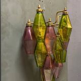 Murano Glass Poliedri Sconces, Italy, 1980s - Set of 2
