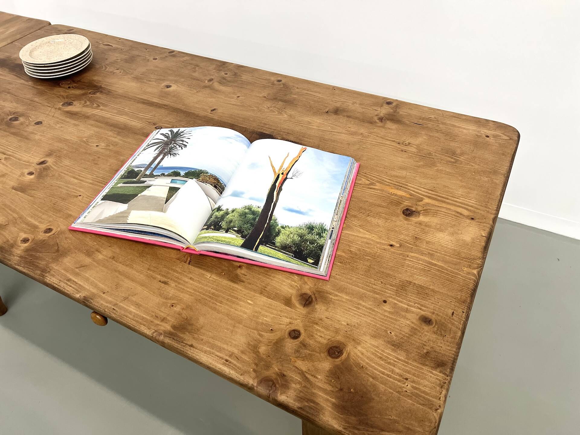 70s pine farmhouse table