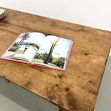 70s pine farmhouse table