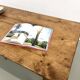 70s pine farmhouse table