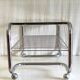 Coffee table tubular chrome structure and smoked glass - 1970s