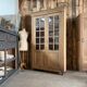 Antique oak display cabinet (renovated)