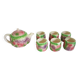 Barbotine Vintage Fruit Tea Set for 6 People