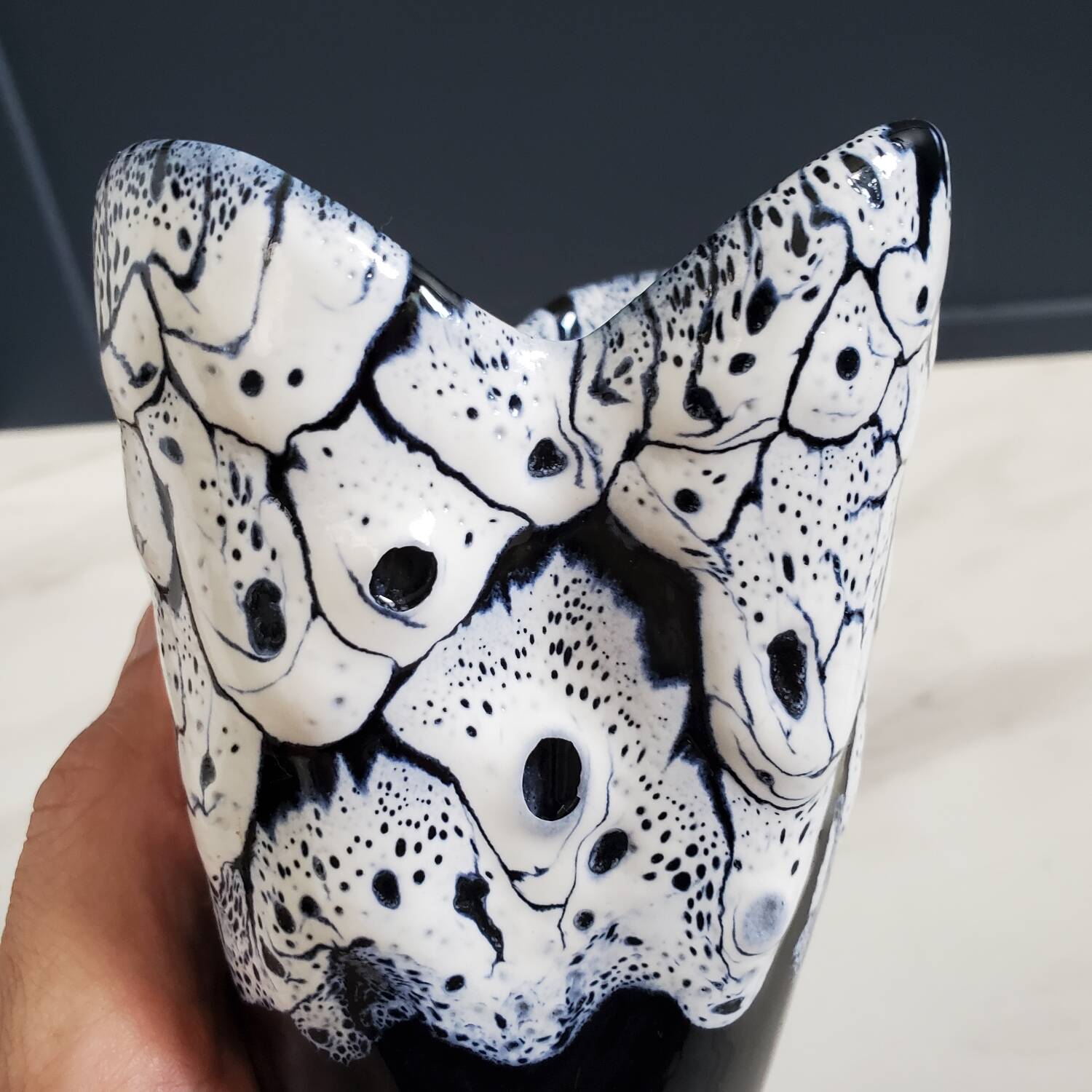Ceramic vase called Fat Lava