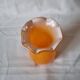 Vase en verre à corolle orange