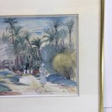 Henri Verge Sarrat – Drawing on watercolor “Oasis”