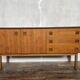 Vintage modernist French teak TV/hifi cabinet