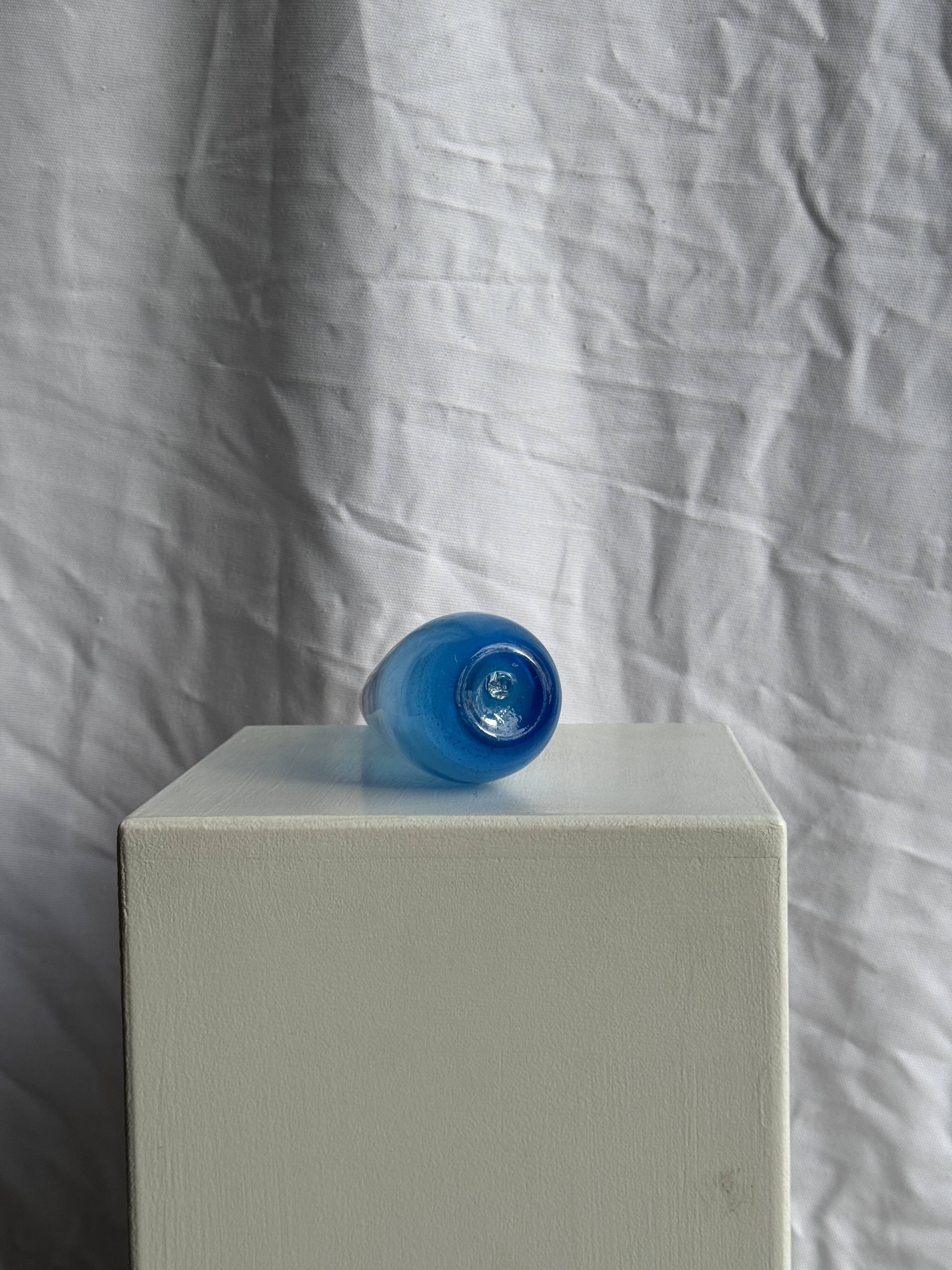 Blue soliflore vase H25 D7