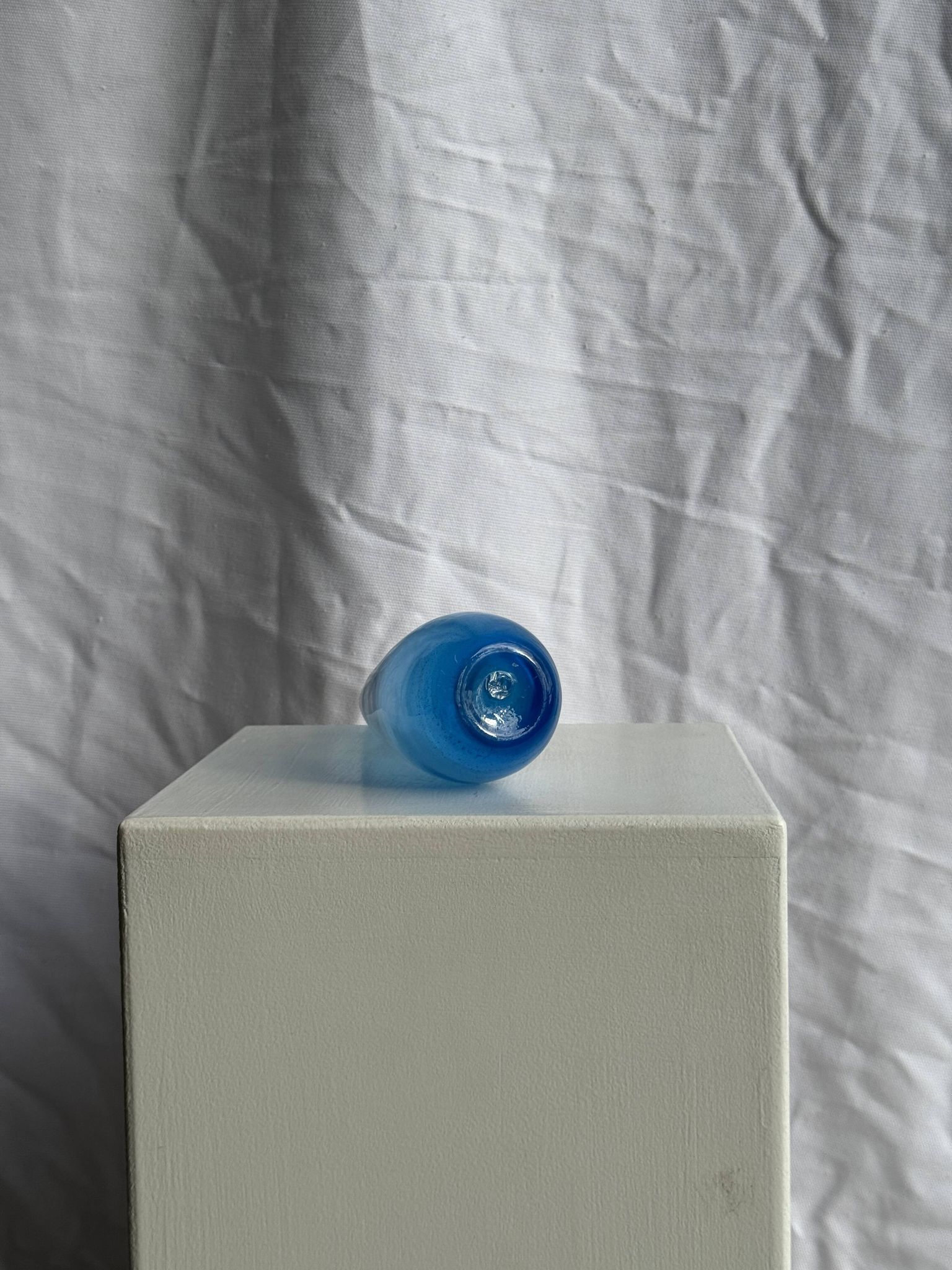 Blue soliflore vase H25 D7