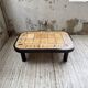 Table basse Capron « herbier » ovale