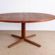 Very large Danish dining table in teak, oval and extendable, Dyrlund.