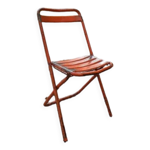 chaise métal vintage