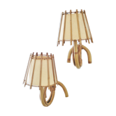 Pair of rattan 60s