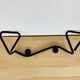 Geometric wall hook 2 metal hooks