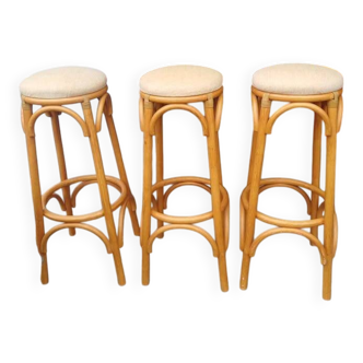 Thonet-style wooden bar stool