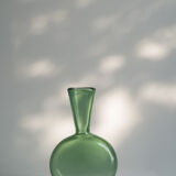 small blown glass bottle