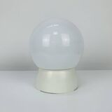 Vintage opaline ball wall lamp from the 60s