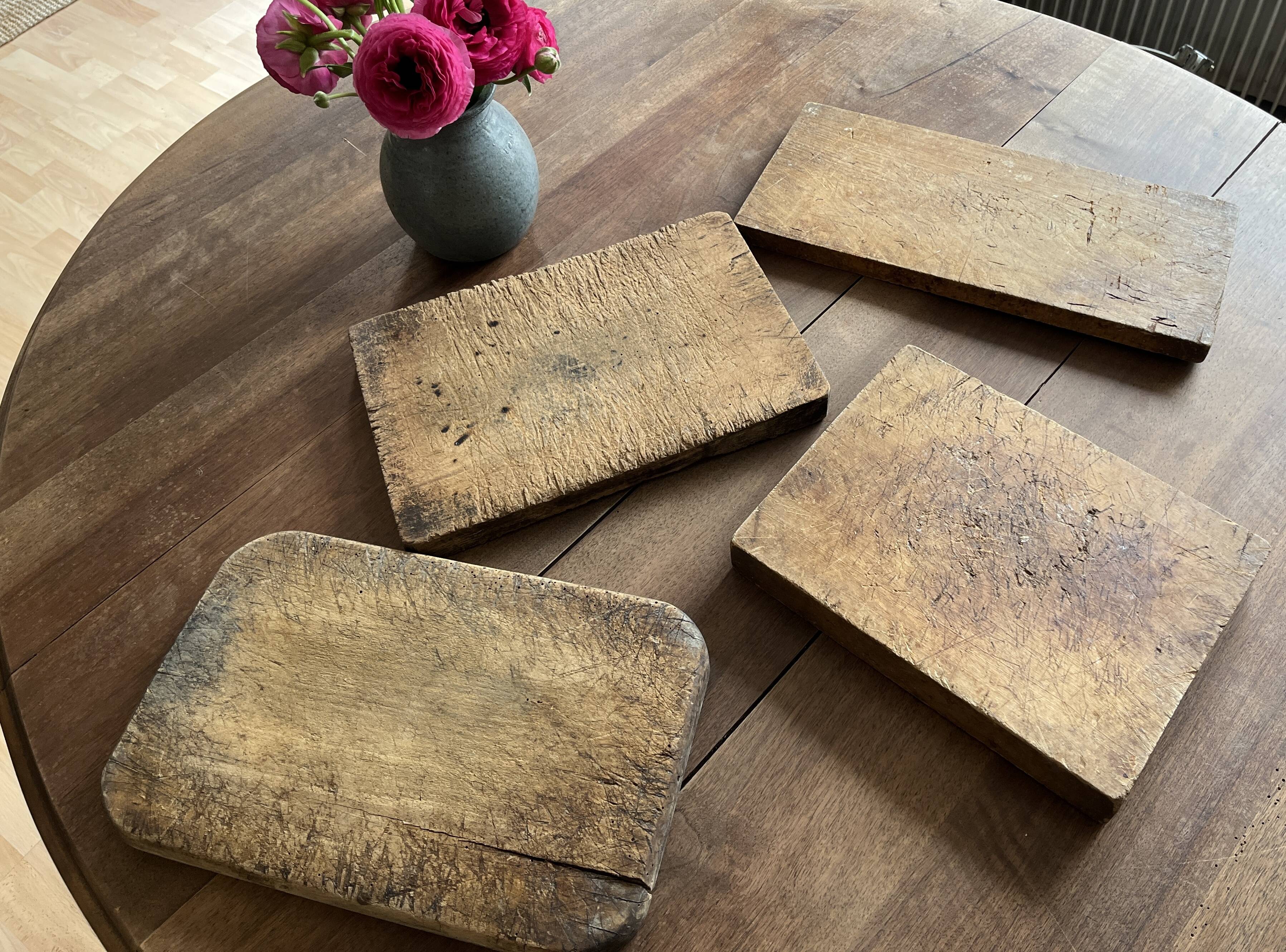 3 old log boards