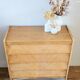 Commode vintage rénovée, années 50-60, chêne blond