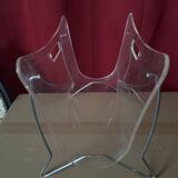 Vintage plexiglass magazine holder