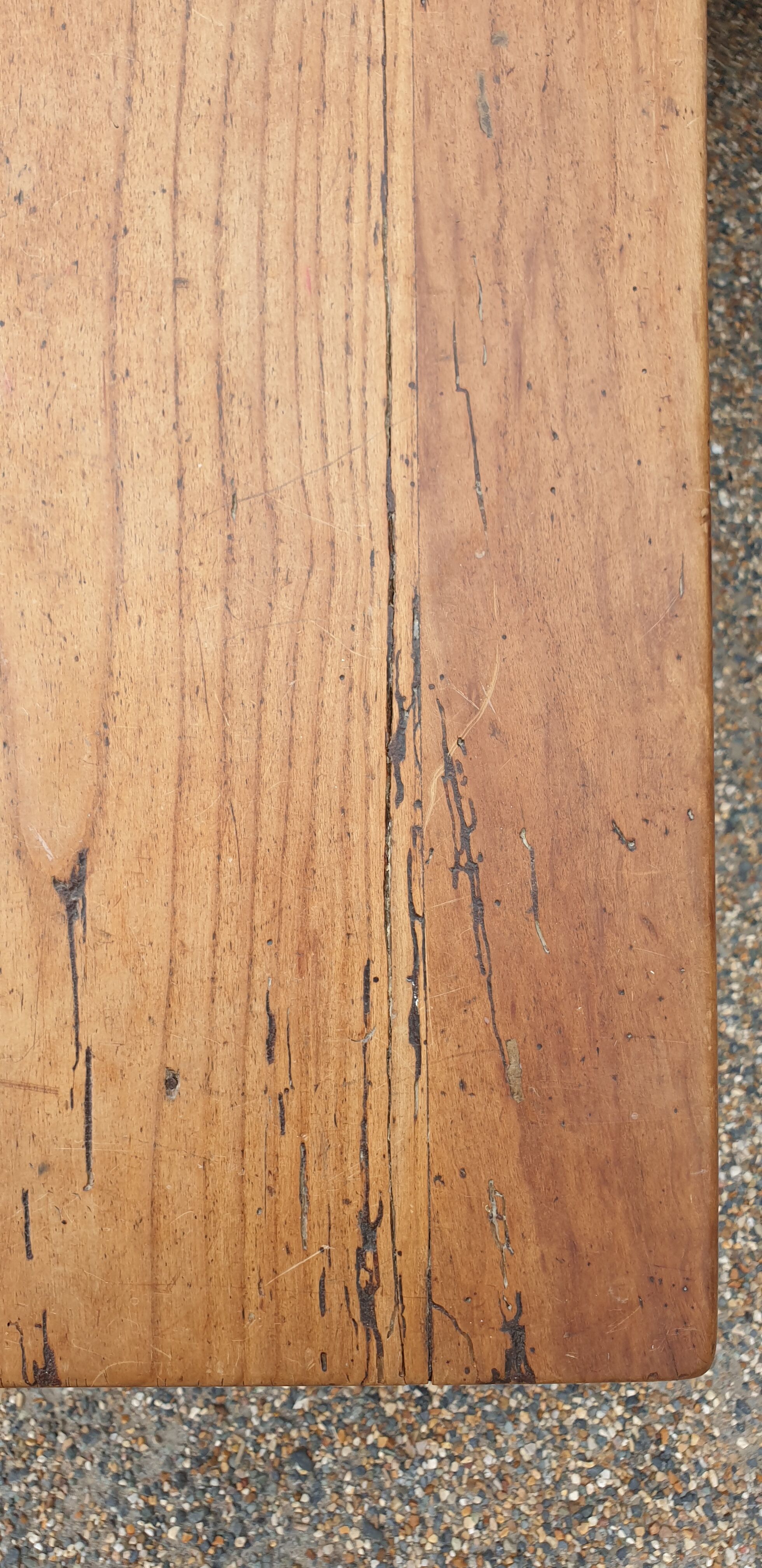 Farmhouse table in massive epicea XIXth