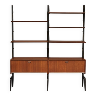 Mid-Century Freestanding Wall System by Louis van Teeffelen for WéBé, 1950s