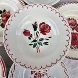 Mismatched vintage dinner plates x6