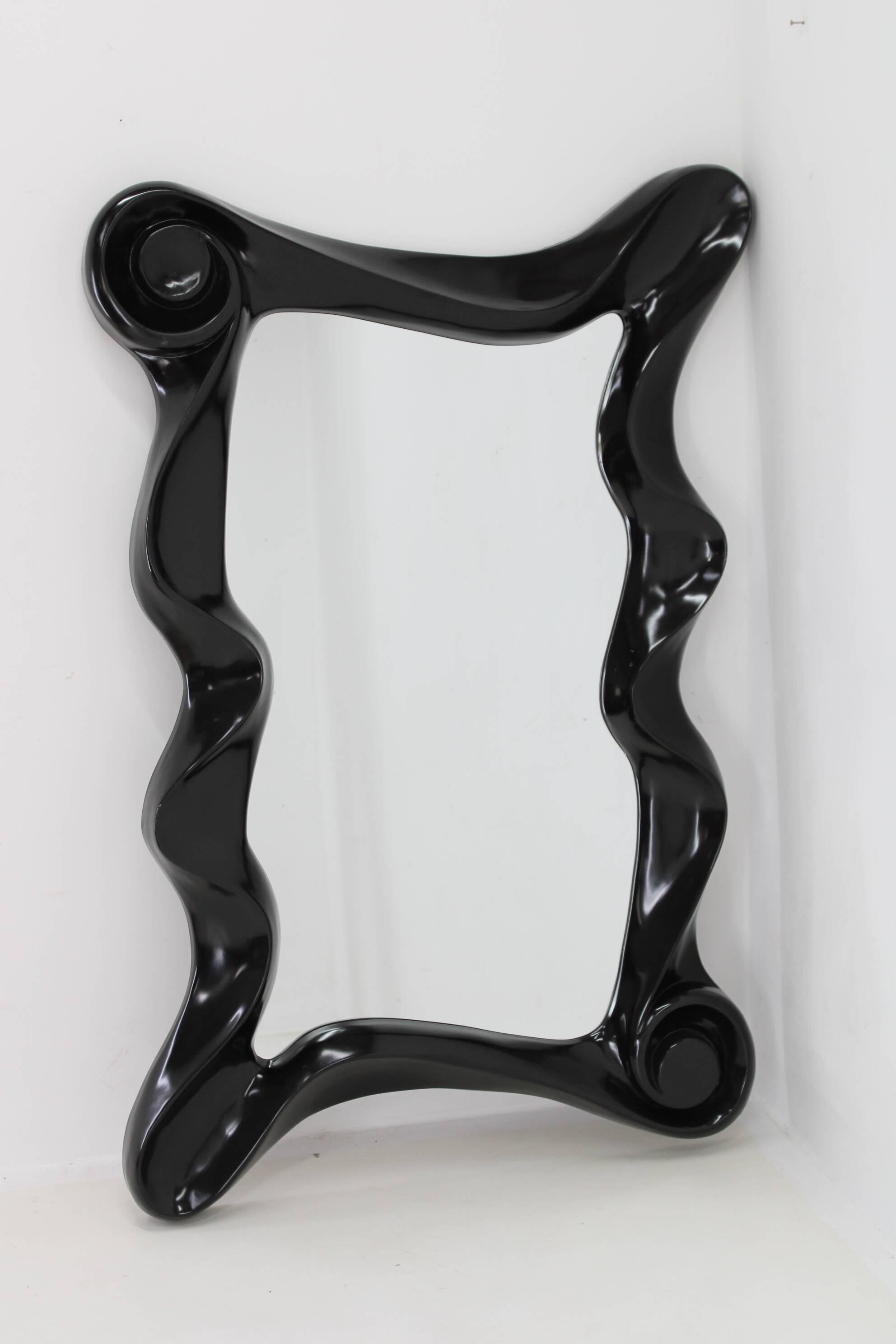 Grand miroir mural en fibre de verre des années 1980, Italie