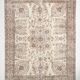 Soft Beige Floral Vintage Rug, One of a Kind Vintage Rug, 277x354 Cm