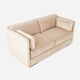 Sofa HAGA beige velour, Scandinavian design