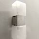 Two-Light Murano Glass and Chrome-plated Metal Sconce by Carlo Nason for Ma