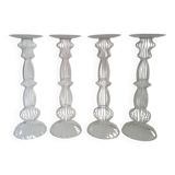 4 contemporary design wire candle holders