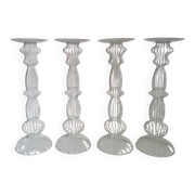 4 contemporary design wire candle holders