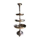 3-storey cake display in silver metal from the Mills Brussels brand. Date from the 1930s
