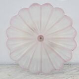 Precious Italian pink Murano glass ceiling fixture, Murano, 1970