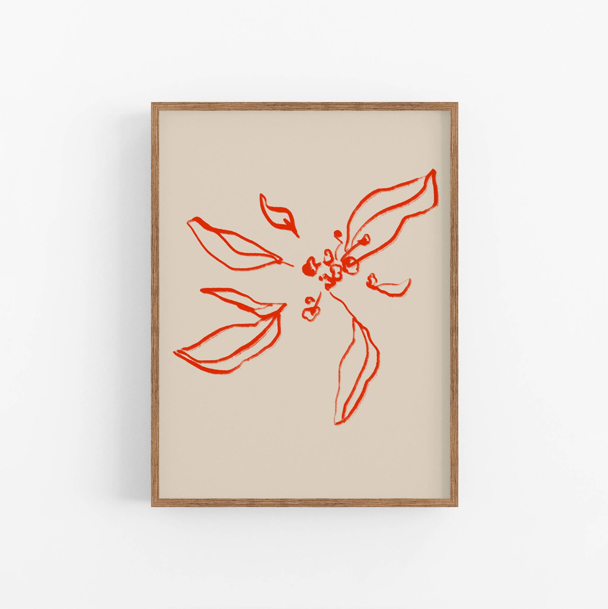 Botanical illustration giclee print, 50x70