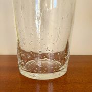 Grand vase cristal bullé années 70