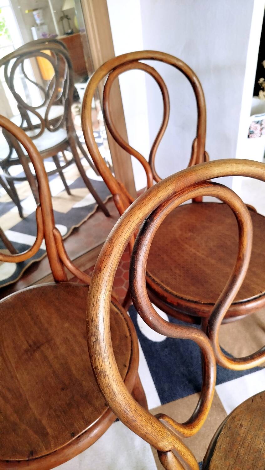 4 chaises Thonet modèle 20