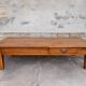 Walnut farm coffee table 19th -1m84