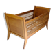 Children's bed or crib with wicker décor, 1960-1970.