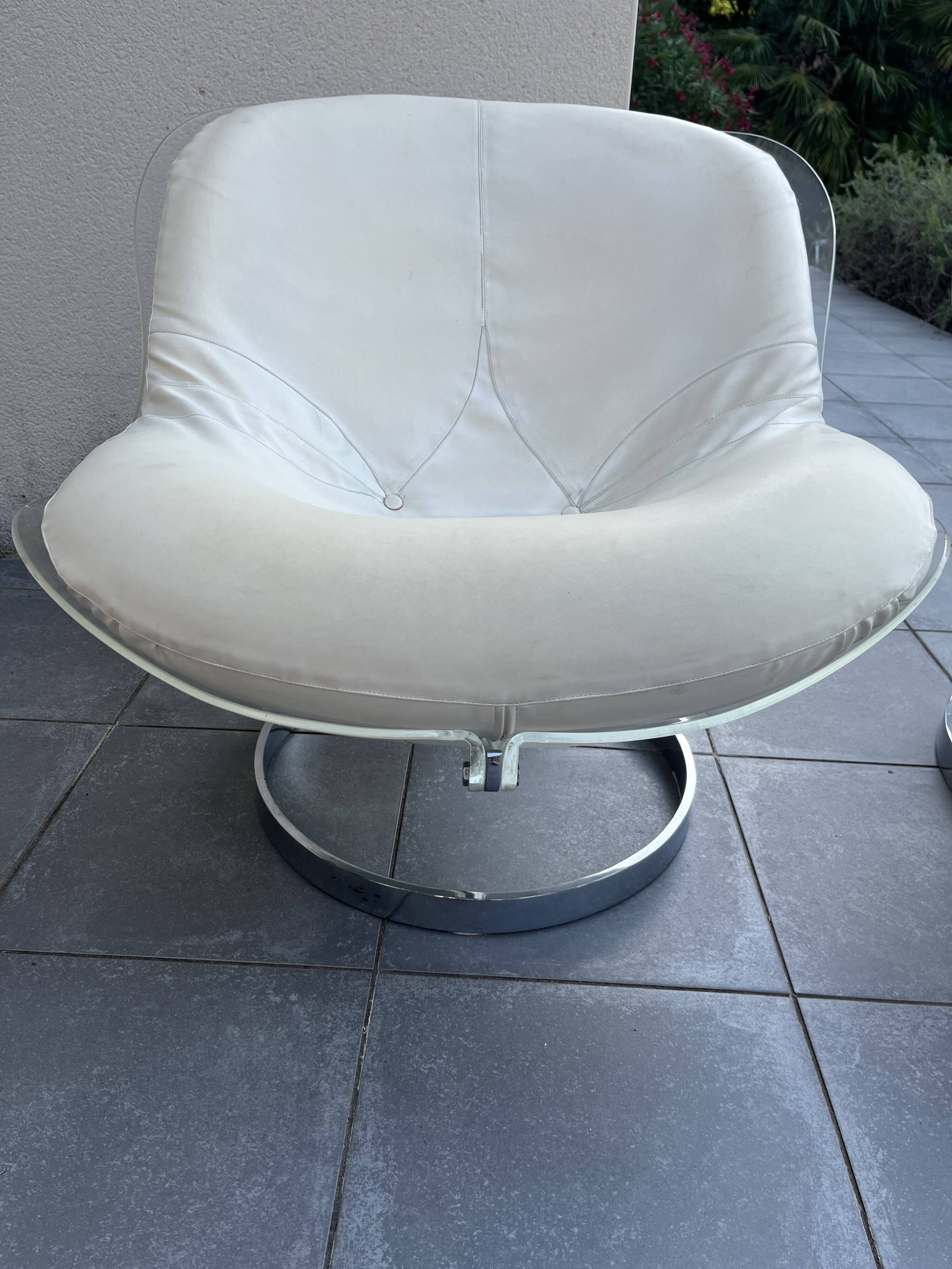 Pair of Armchairs model Sphere by Boris Tabacoff for MMM 1970